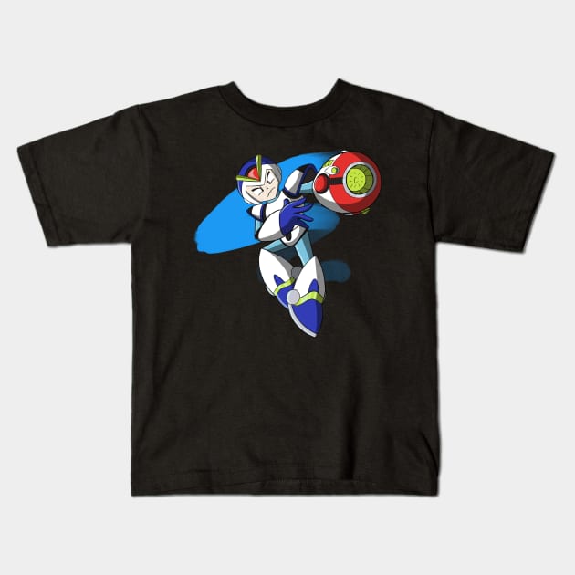 Mega Man X Kids T-Shirt by Fishonastick